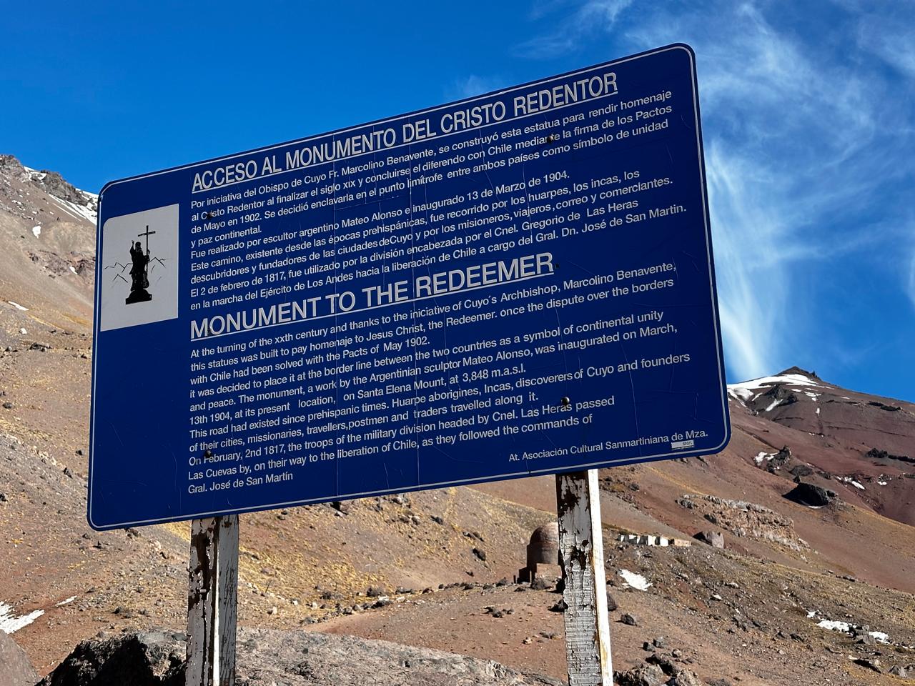 Acceso al Cristo Redentor cartel